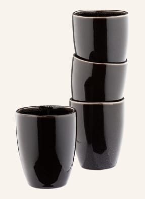 BROSTE COPENHAGEN Set of 4 mugs NORDIC COAL