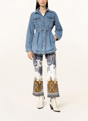 LIU JO Jeans-Overjacket mit Schmucksteinbesatz