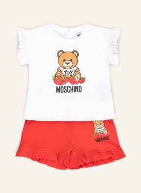 MOSCHINO Set: T-Shirt und Shorts mit Rüschen