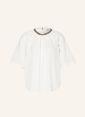 BRUNELLO CUCINELLI Blusenshirt mit Schmucksteinen