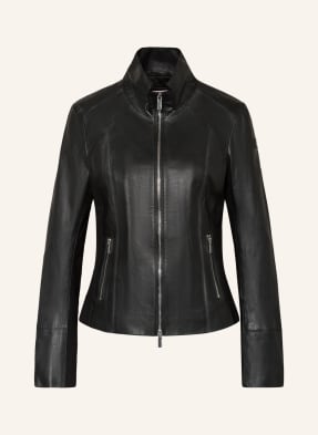 MILESTONE Leather jacket GALATEA in mixed materials