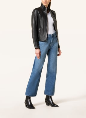 MILESTONE Lederjacke GALATEA im Materialmix