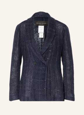 FABIANA FILIPPI Leinenblazer mit Pailletten