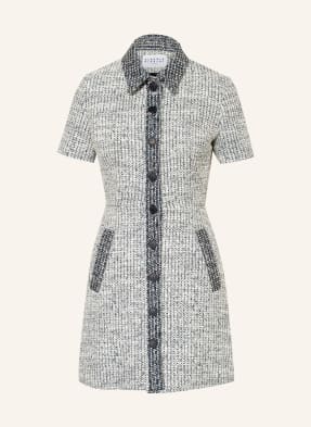 CLAUDIE PIERLOT Hemdblusenkleid RALFBLEUE aus Tweed 