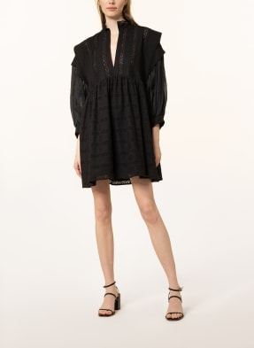 CLAUDIE PIERLOT Kleid RUSSE mit Lochstickerei