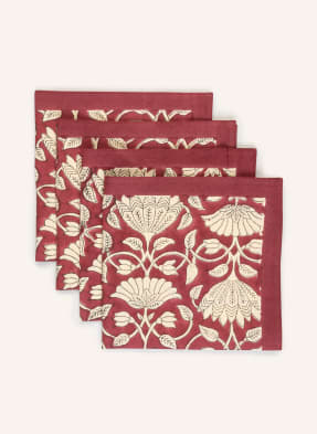 BUNGALOW DENMARK Set of 4 cloth napkins SAVANNAH