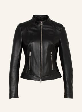 HUGO Leather jacket LANORE