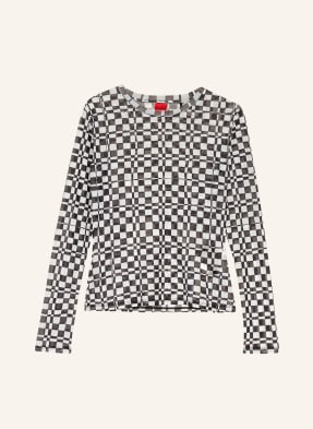 HUGO Long sleeve shirt DIRALINA made of mesh