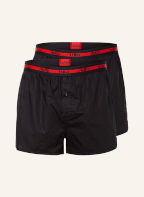 HUGO 2er-Pack Web-Boxershorts