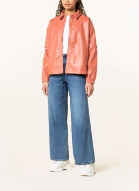 adidas Originals Overshirt in Lederoptik