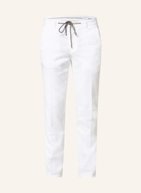 BALDESSARINI Spodnie JANNO w stylu dresowym contemporary fit z dodatkiem lnu