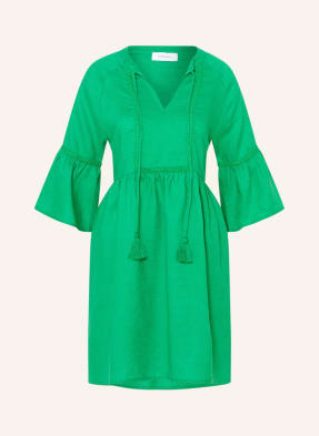 darling harbour Linen dress with 3/4 sleeve