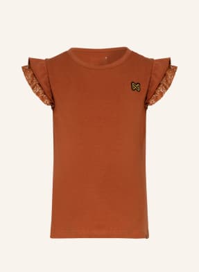Koko Noko T-Shirt mit Lochspitze und Rüschen