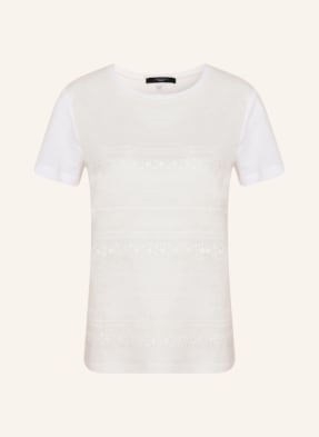 WEEKEND MaxMara T-shirt PARSEC in mixed materials with linen