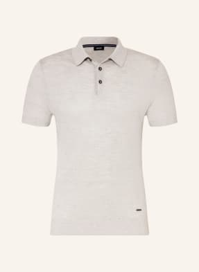 JOOP! Knit polo shirt with linen