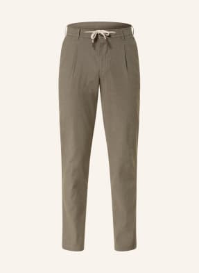 EDUARD DRESSLER Suit trousers Shaped fit with linen