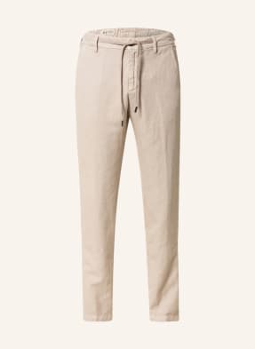 MYTHS Pants in jogger style extra slim fit with linen
