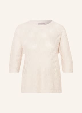 HEMISPHERE Linen sweater with 3/4 sleeve