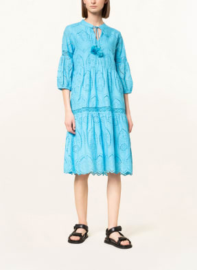 darling harbour Kleid mit 3/4-Arm und Lochspitze