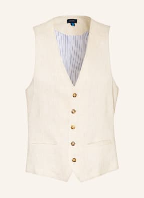 pierre cardin Anzugweste GAB Extra Slim Fit mit Leinen