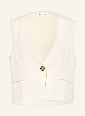 EDITED Blazer vest with linen