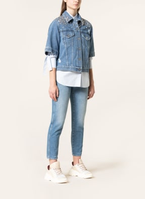 JACOB COHEN Jeansjacke mit Swarovski Kristallen