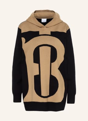 BURBERRY Oversized hoodie LINNEY with cashmere