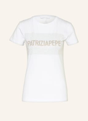PATRIZIA PEPE T-Shirt mit Schmucksteinen