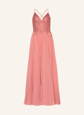 LAONA Evening dress with lace and decorative gems 