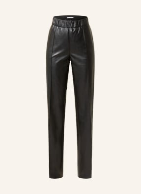 MAC DAYDREAM Wide leg trousers in leather look