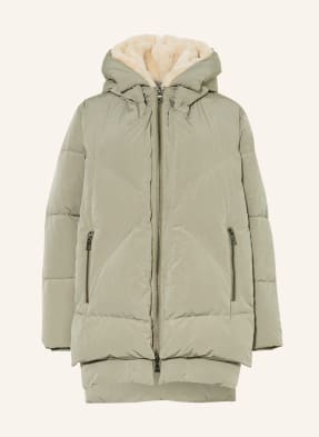 BLONDE No.8 Quilted jacket FROST with faux fur