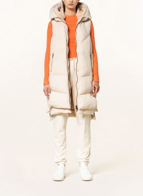 BLONDE No.8 Steppweste FOG mit Kunstfell