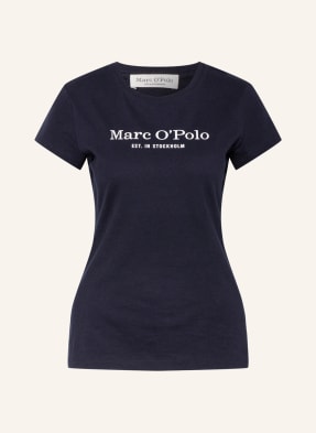 Marc O\u2019Polo T-shirt ray\u00e9 blanc cass\u00e9-bronze motif ray\u00e9 style d\u00e9contract\u00e9 Mode Hauts T-shirts rayés Marc O’Polo 