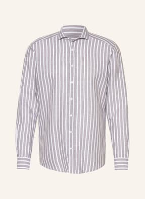 STROKESMAN'S Shirt modern fit with linen