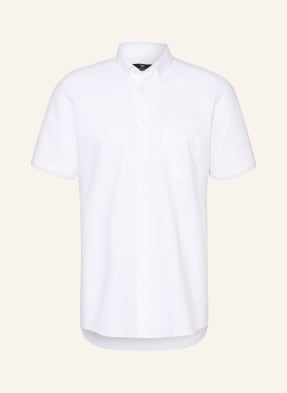 STROKESMAN'S Short-sleeved shirt modern fit with linen