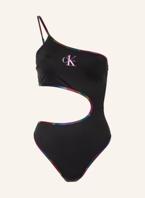 Calvin Klein One-shoulder swimsuit PRIDE