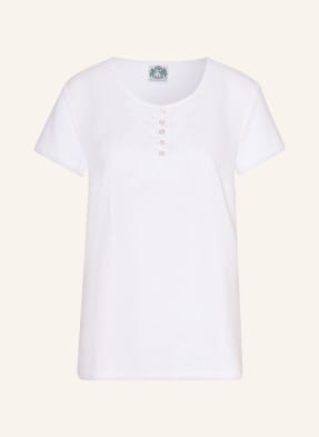 Hammerschmid Blouse-style shirt LIANE in mixed materials with linen