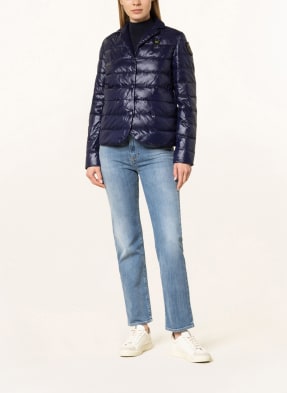 Blauer Steppjacke mit SORONA®AURA-Isolierung