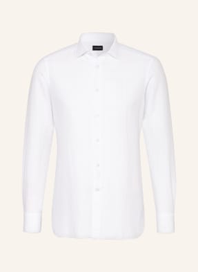 ZEGNA Shirt slim fit with linen