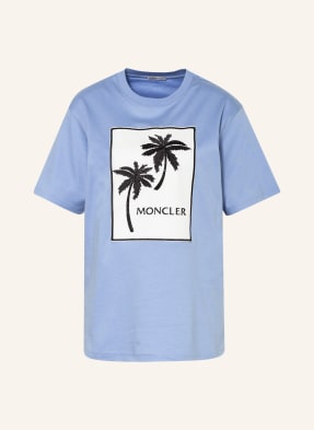 MONCLER T-Shirt mit Schmucksteinen und Stickereien