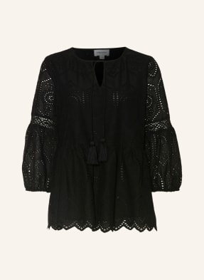 darling harbour Blouse-style shirt with 3/4 sleeves and lace