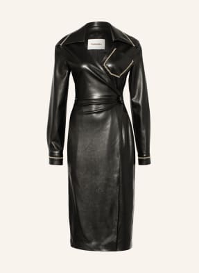 Nanushka Wickelkleid BERNA in Lederoptik