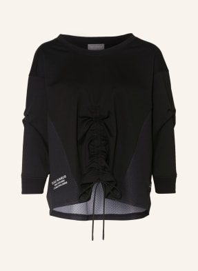 ER ELIAS RUMELIS Sweatshirt im Materialmix mit 3/4-Arm