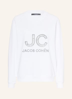 JACOB COHEN Sweatshirt mit Schmucksteinen 