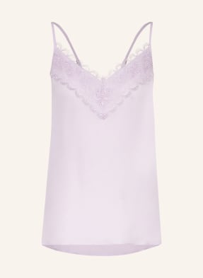 MARC CAIN Silk top with lace