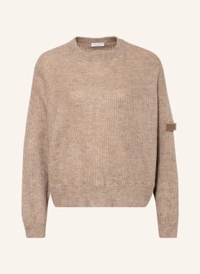 BRUNELLO CUCINELLI Pullover with mohair and glitter thread
