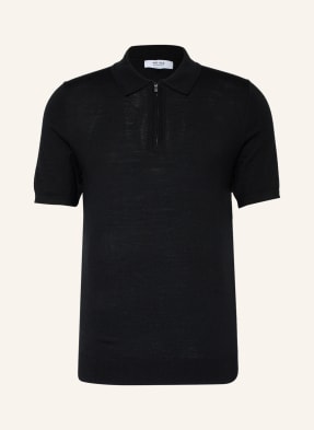 REISS Knitted polo shirt MAXWELL made of merino wool