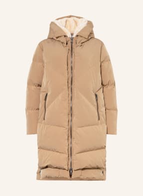BLONDE No.8 Quilted coat FROST LONG with faux fur 