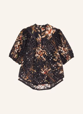 ALL SAINTS Blusenshirt TILA KUROYURI aus Lochspitze