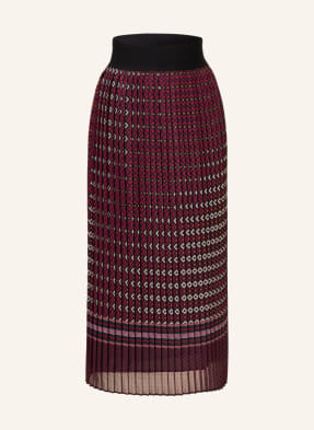 LIU JO Pleated skirt with glitter thread
